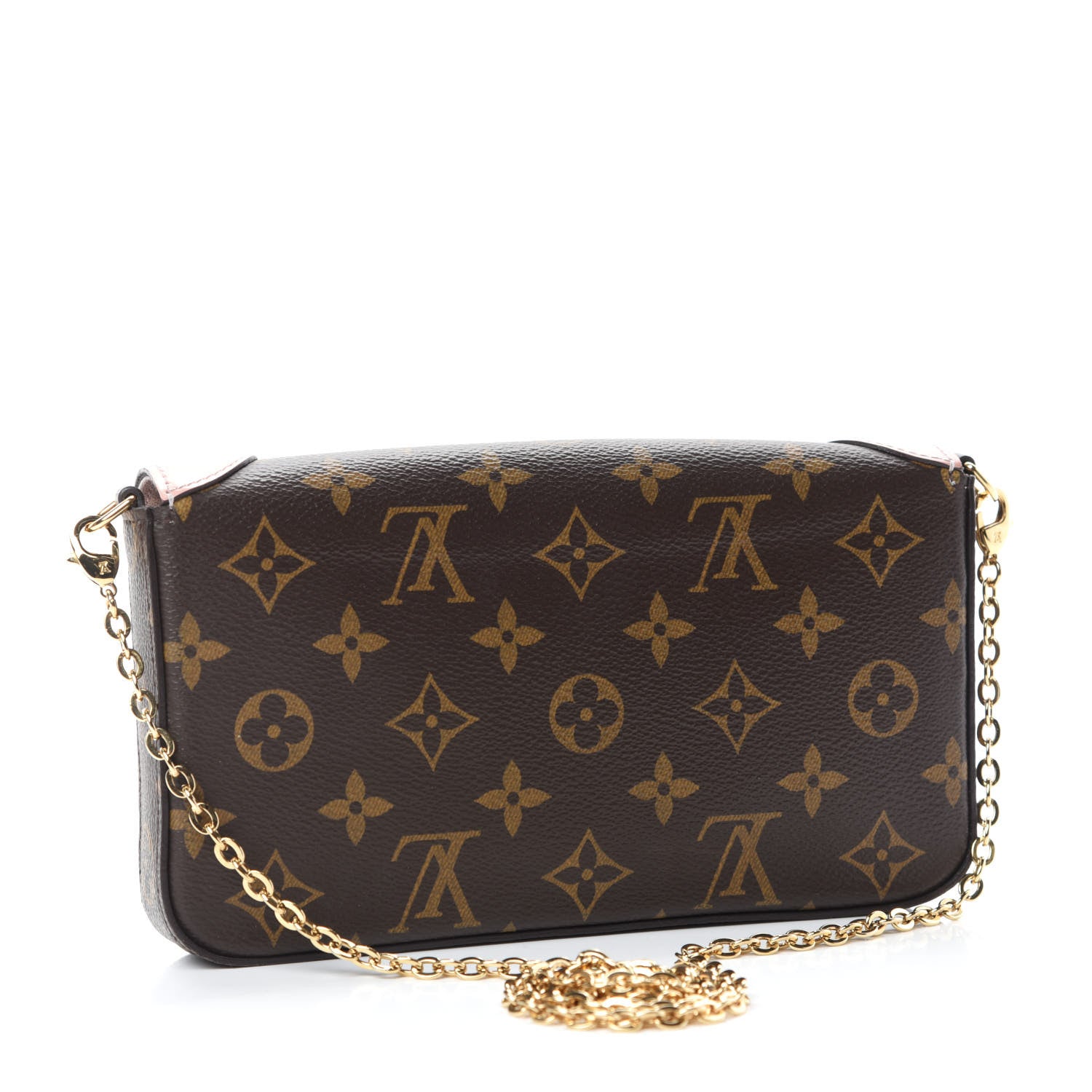 Louis Vuitton Monogram Valentine Dog Pochette Felicie Chain Wallet 3 of 13