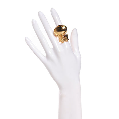 Saint Laurent Arty Ovale Ring 6 Golden 2 of 4