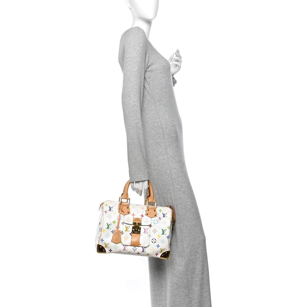 Monogram Multicolor Speedy 30 White