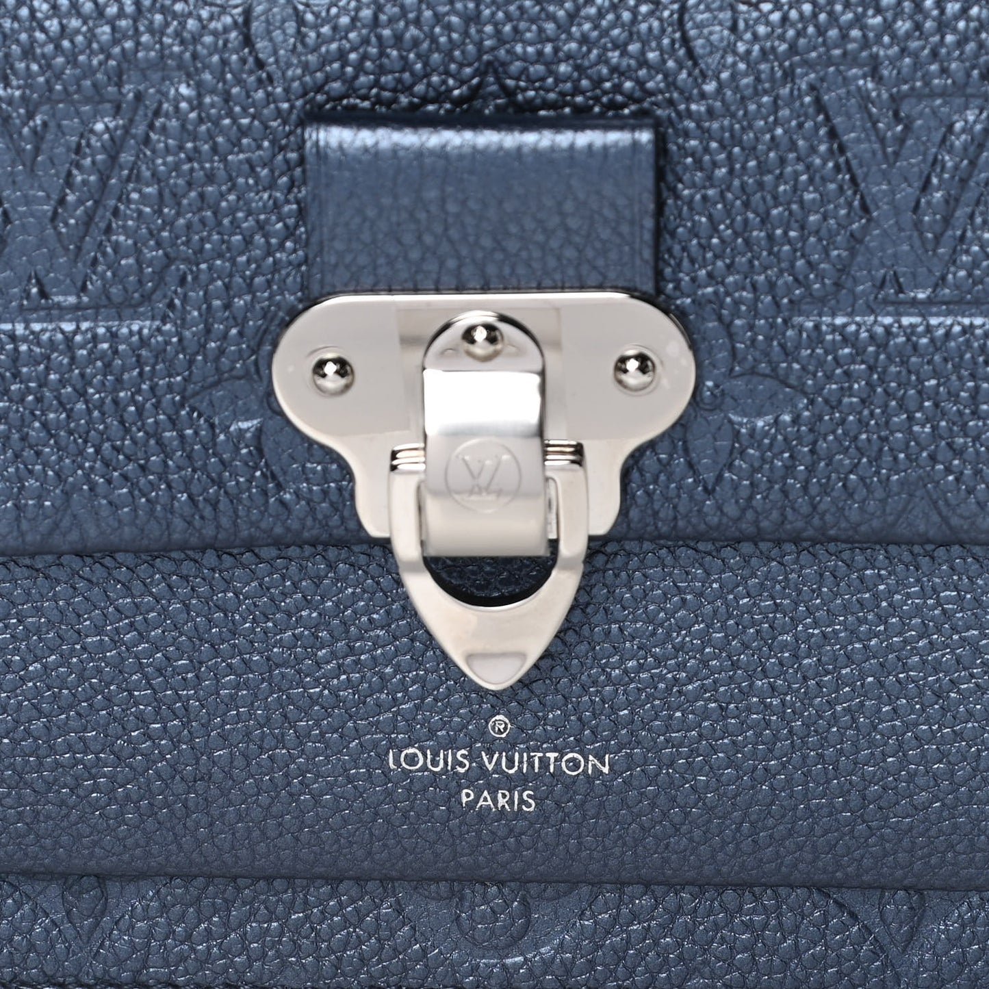 Metalli Empreinte Monogram Vavin Chain Wallet Navy Nacre