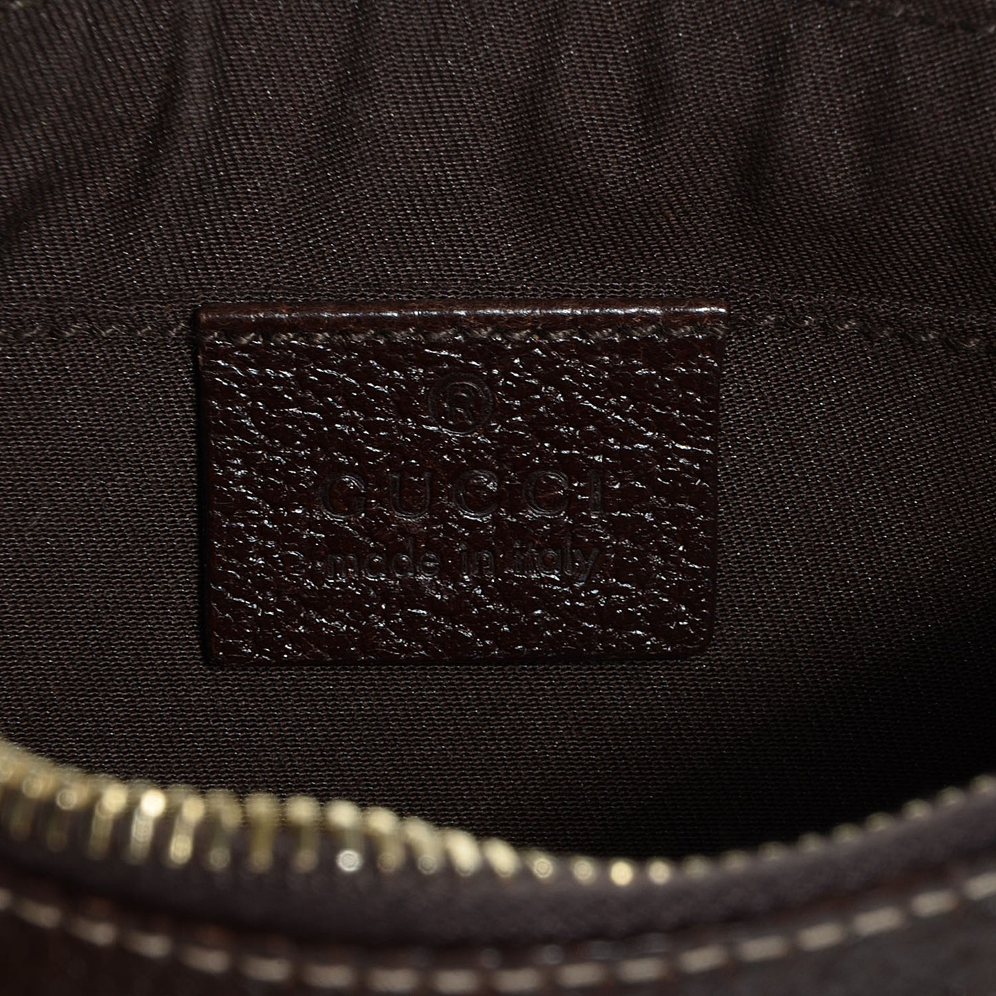 Monogram Bumble Bee Charm Pochette Brown