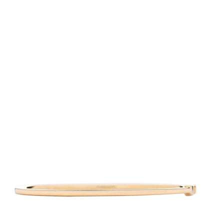 Tiffany 18K Yellow Gold Diamond Metro Hinged Bangle Bracelet 2 of 4