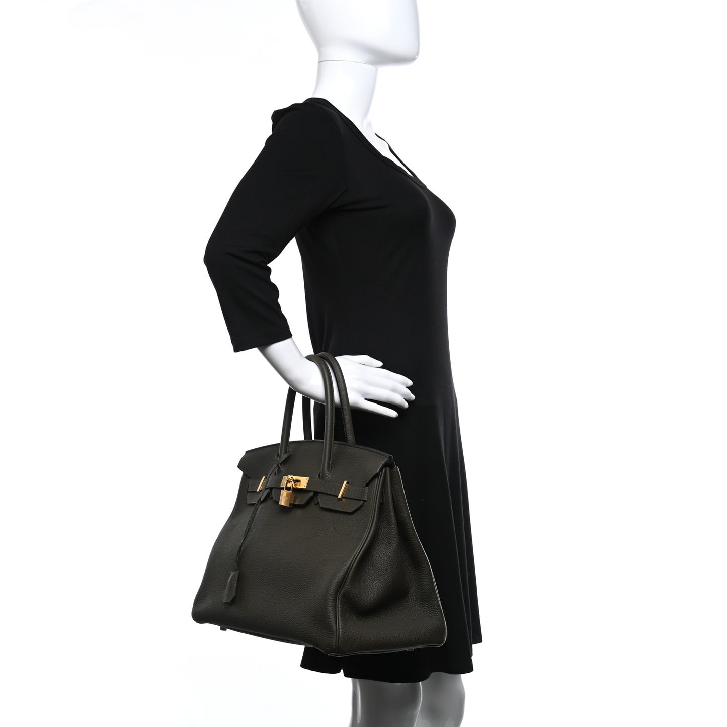Togo Birkin 35 Vert De Gris
