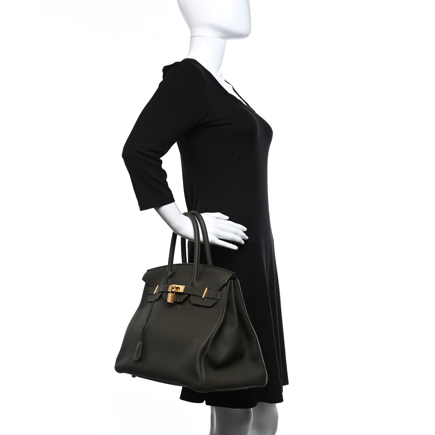 Hermes Togo Birkin 35 Vert De Gris 2 of 14