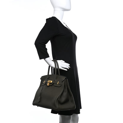 Hermes Togo Birkin 35 Vert De Gris 2 of 14