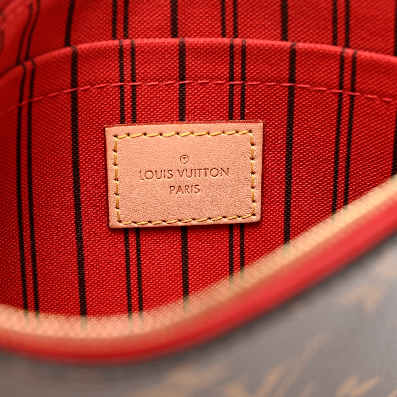 Louis Vuitton Monogram Neverfull MM GM Pochette Cherry 7 of 9