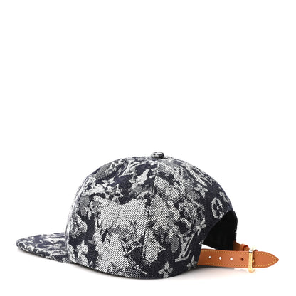 Louis Vuitton Monogram Tapestry Cap 60 Bleu 4 of 10