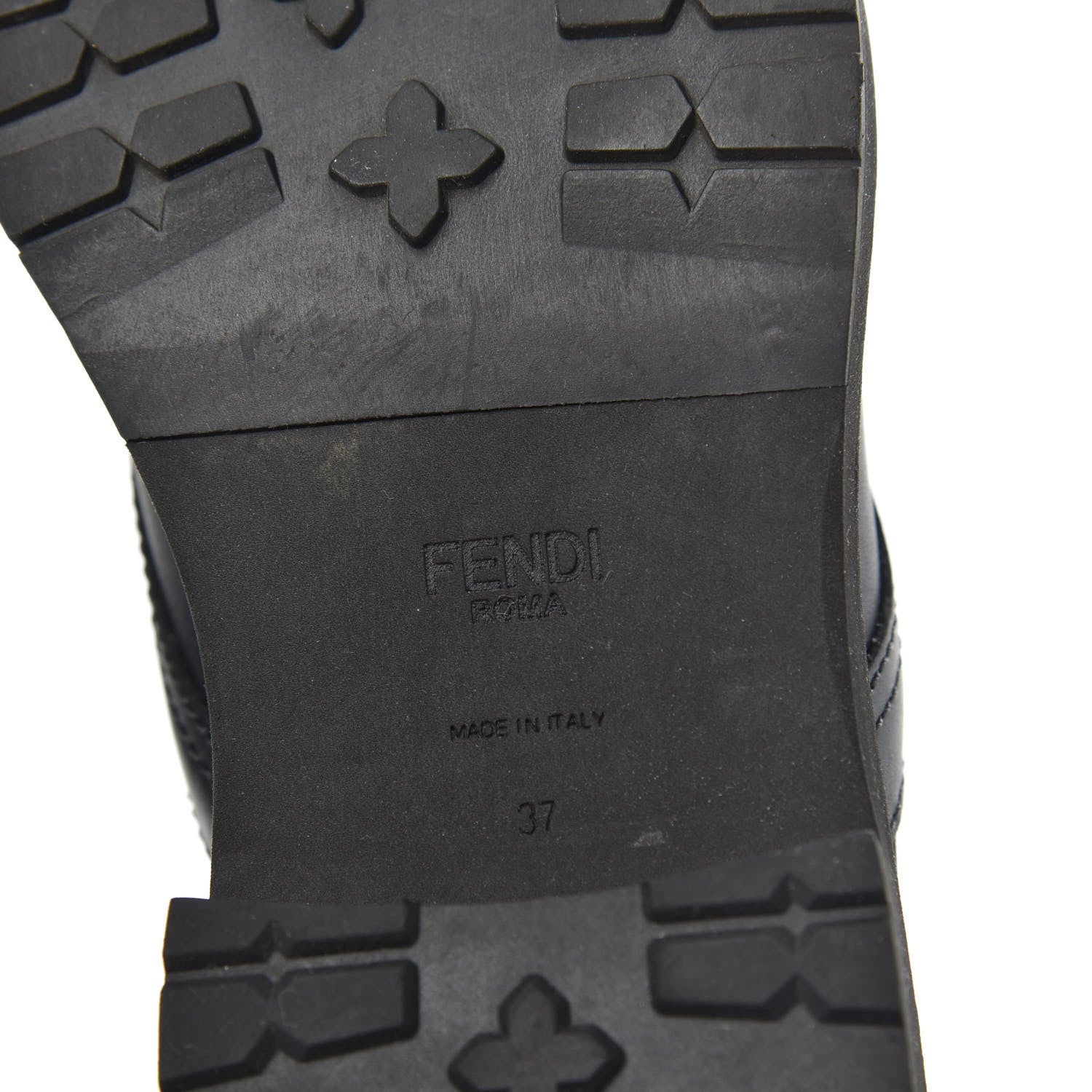 Fendi Calfskin Stretch Fabric Rockoko Biker Boots 37 Tobacco Black Marino 6 of 8