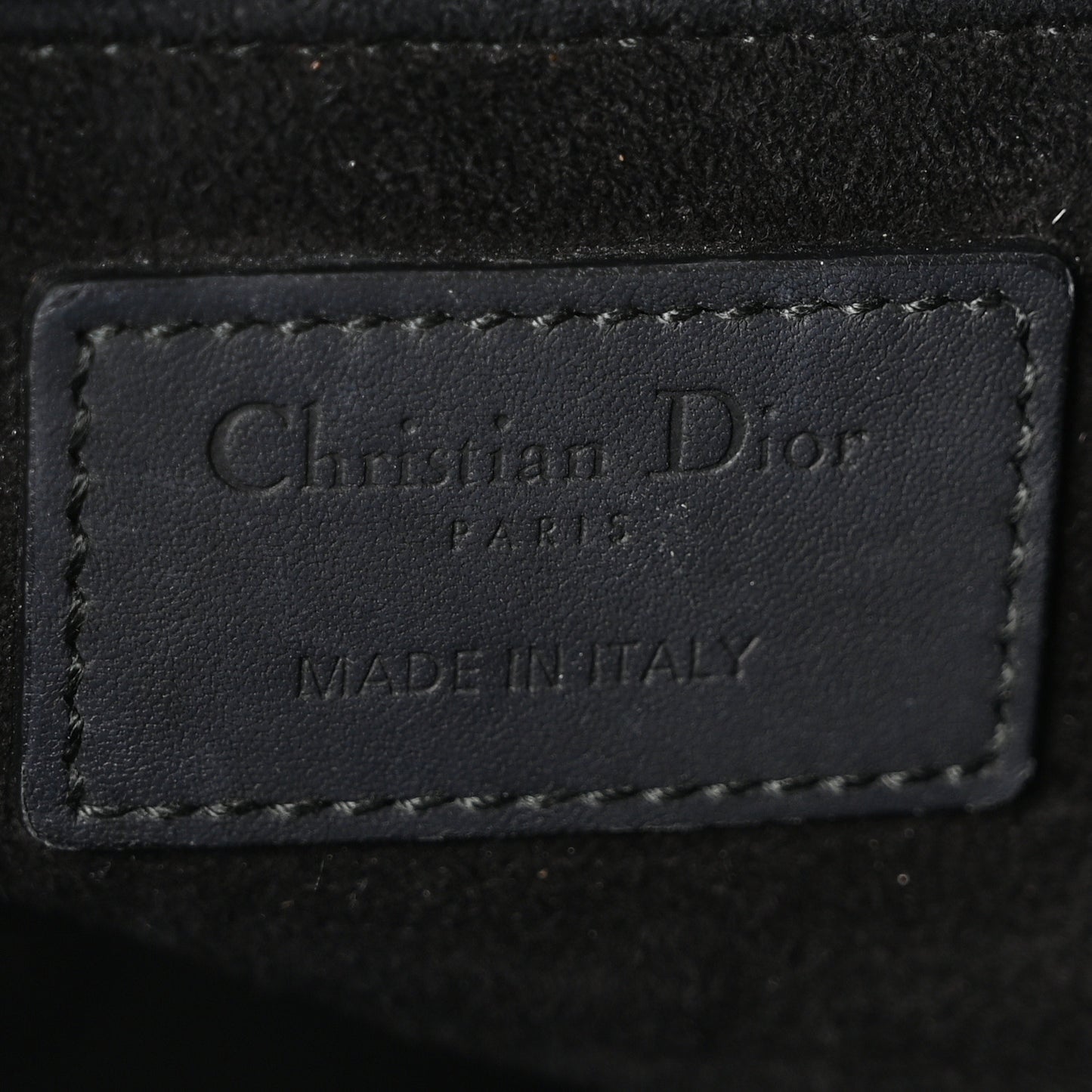 Ultra Matte Calfskin Cannage Large Lady Dior Black