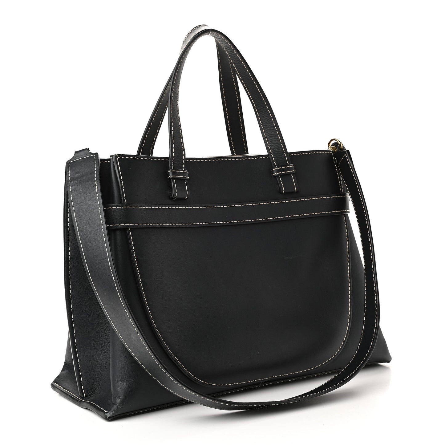 Calfskin Gate Tote Midnight Blue