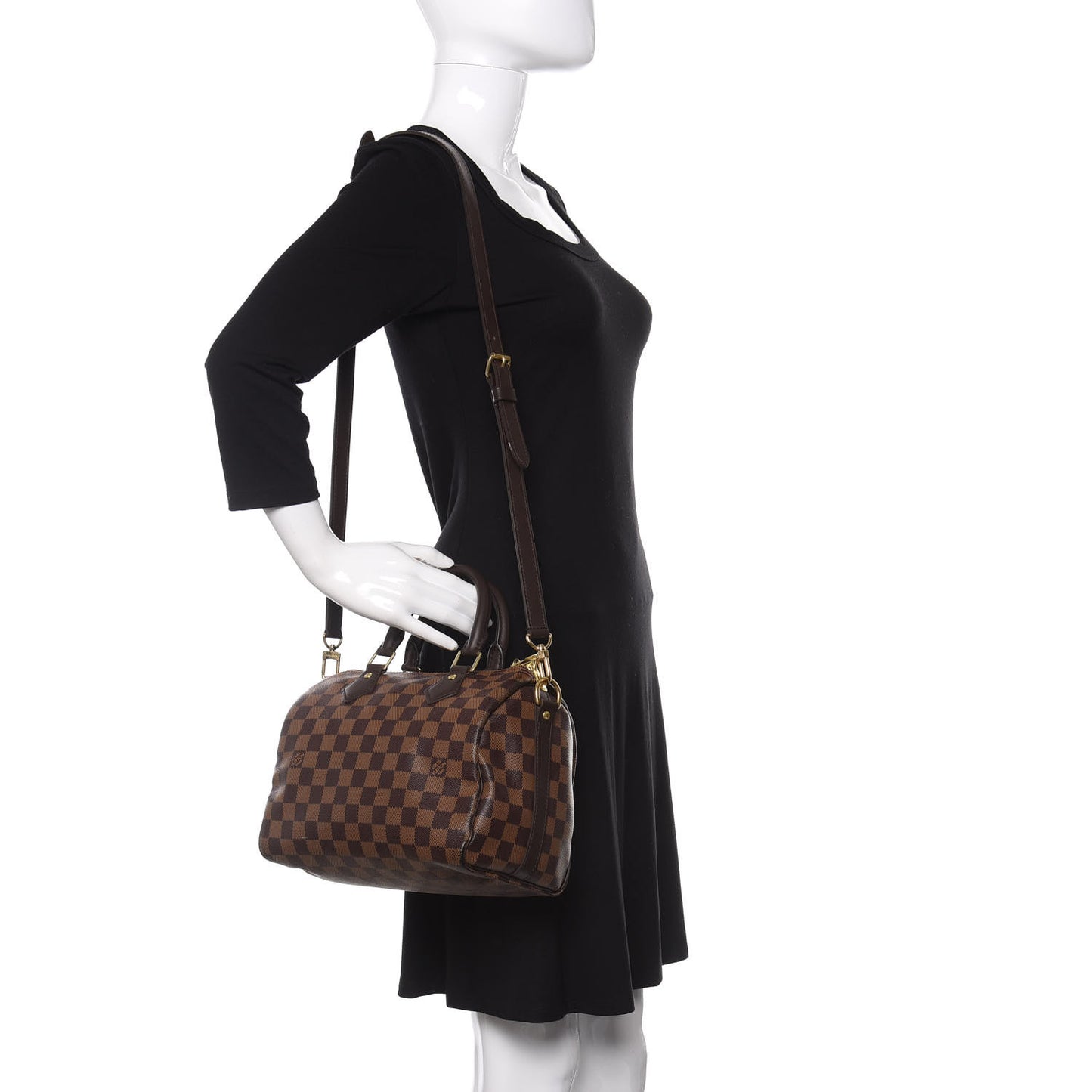 Damier Ebene Speedy Bandouliere 25