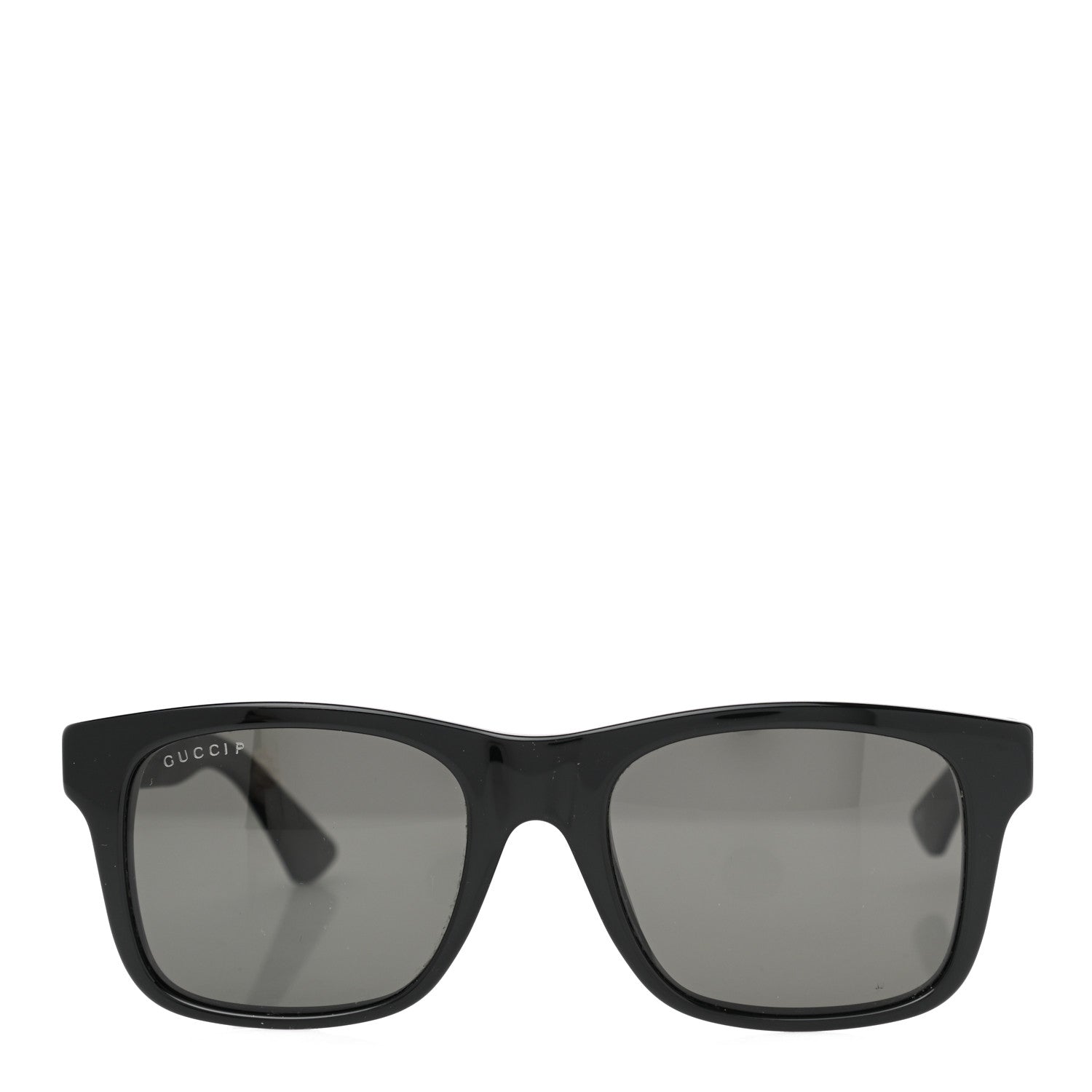 Gucci Polarized Square Frame Web Sunglasses GG0008S Black 2 of 8