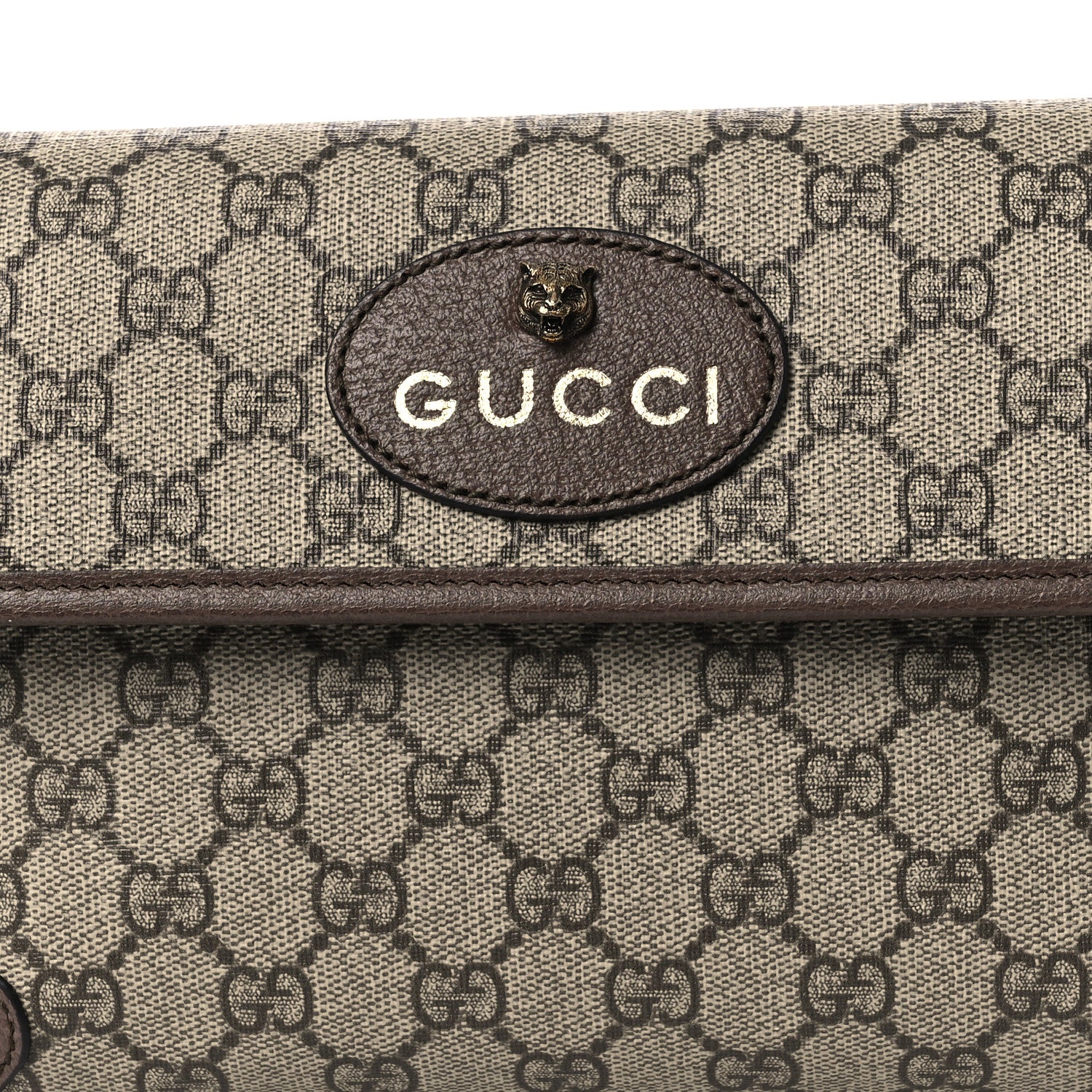 Gucci GG Supreme Monogram Neo Vintage Web Belt Bag Brown Brown 8 of 11