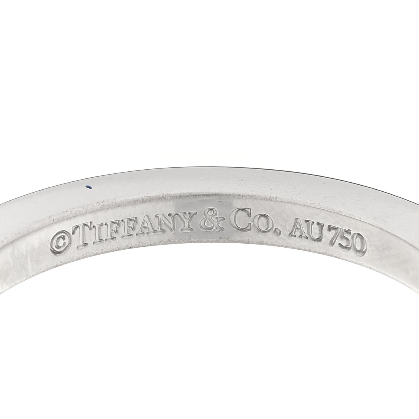 18K White Gold T Square Ring 64 10.75