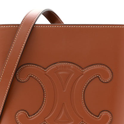 Celine Smooth Calfskin Small Cuir Triomphe Bucket Bag Tan 8 of 11