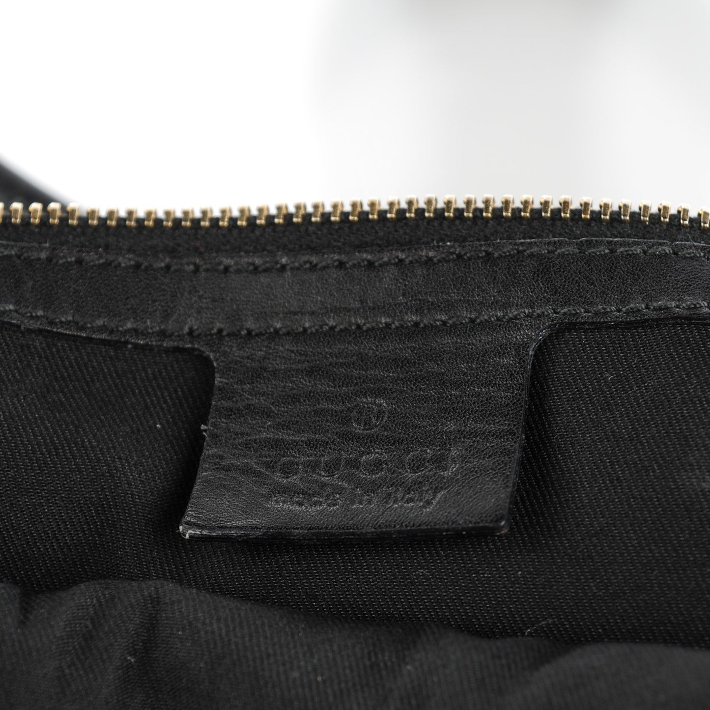 Calfskin Horsebit Embossed Glam Shoulder Bag Black