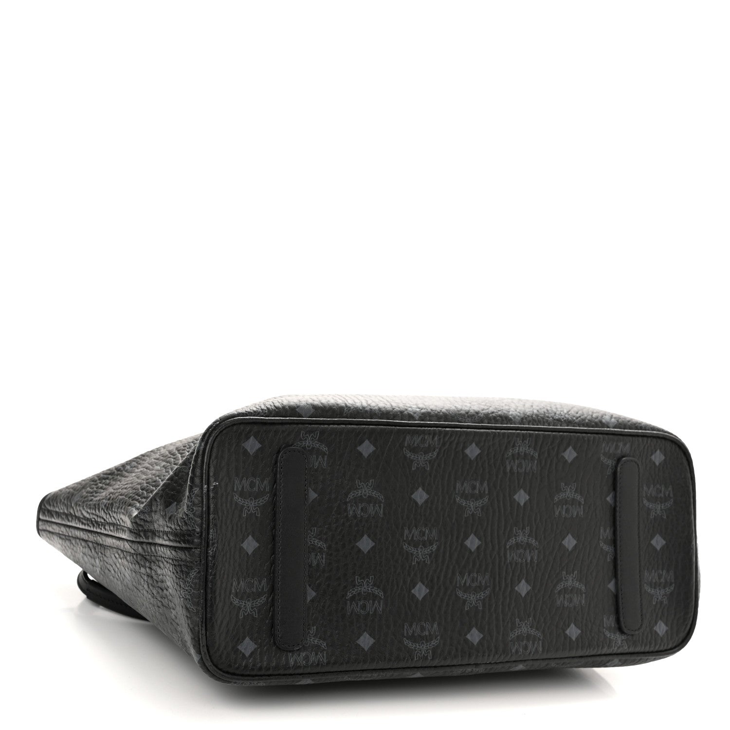 MCM Visetos Medium Anya Shopper Tote Black 4 of 11