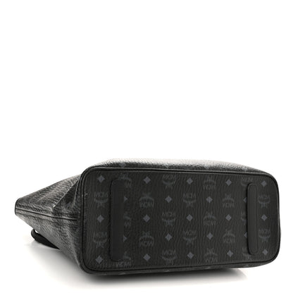 MCM Visetos Medium Anya Shopper Tote Black 4 of 11