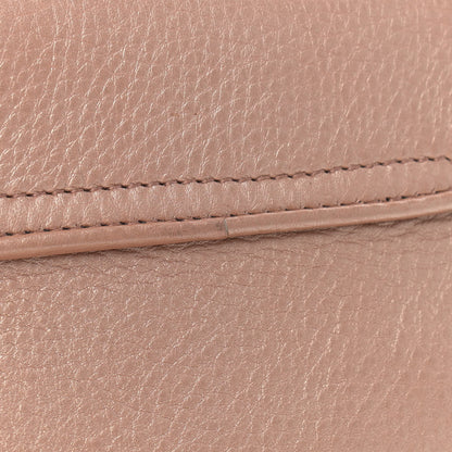 Gucci Pebbled Calfskin Small 1973 Chain Shoulder Bag Champagne 9 of 10