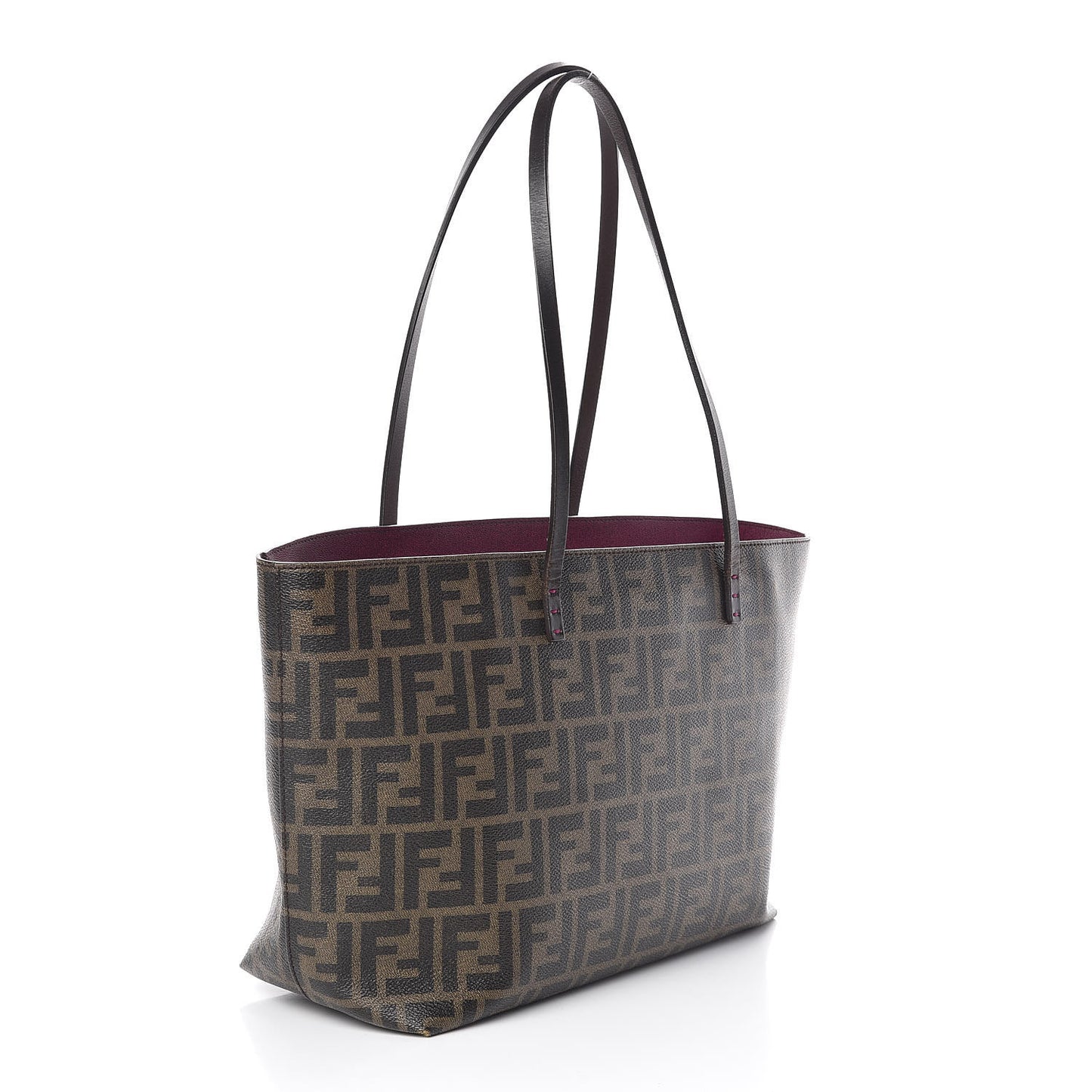 Zucca Spalmati Small Roll Tote Tobacco Fuxia