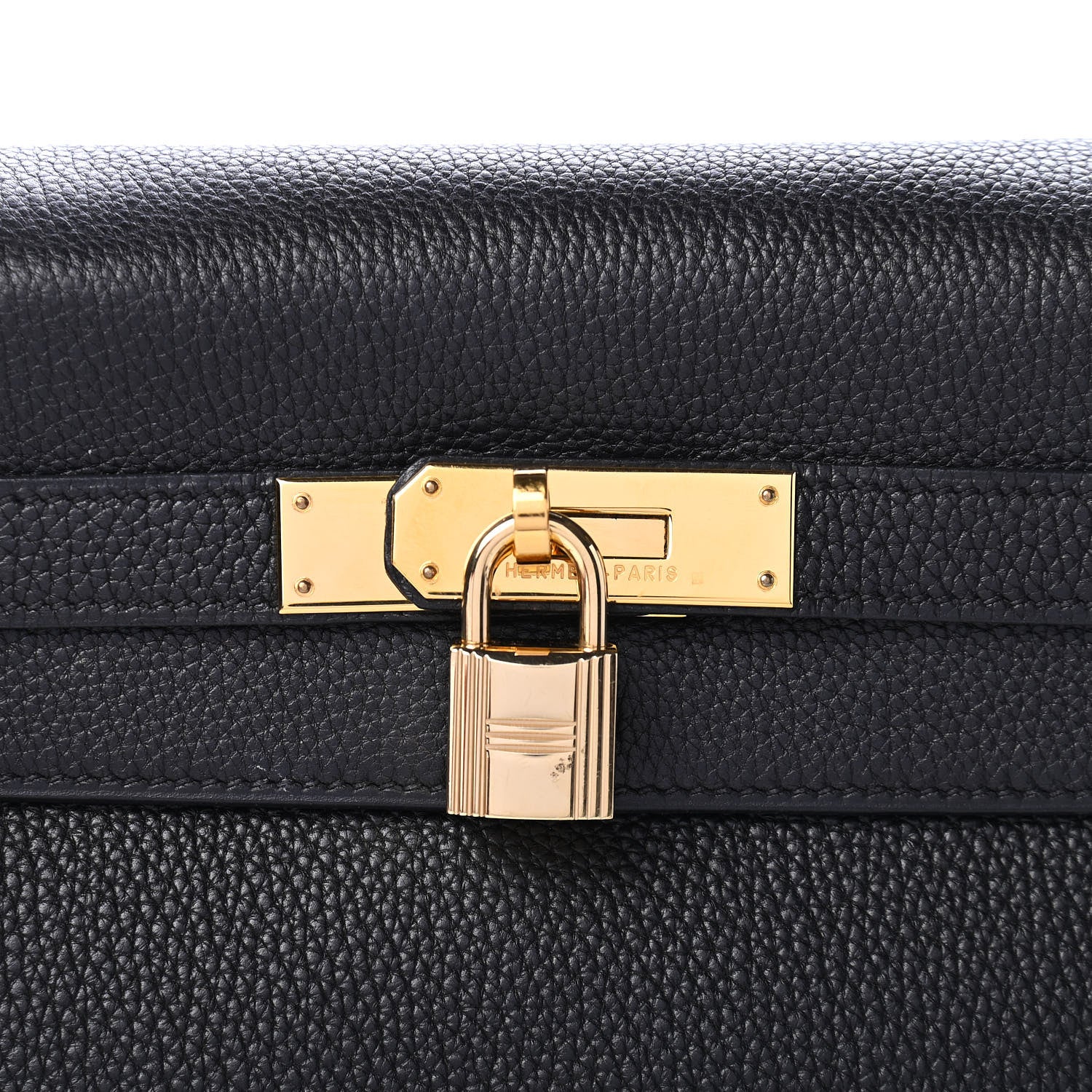 Hermes Taurillon Clemence Kelly Retourne 32 Black 9 of 12