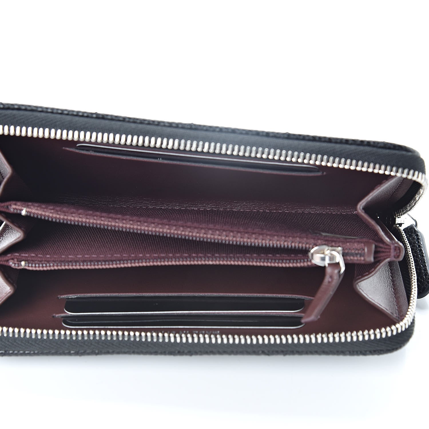 Chanel Caviar Quilted Small Zip Around Wallet Black 5 of 9