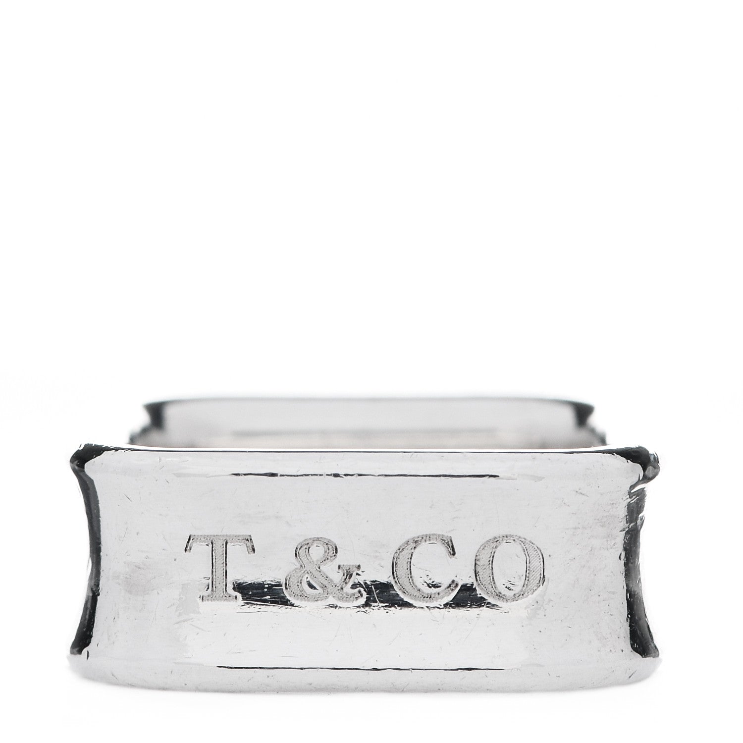 Tiffany Sterling Silver 1837 Square Ring 52 6 1 of 6