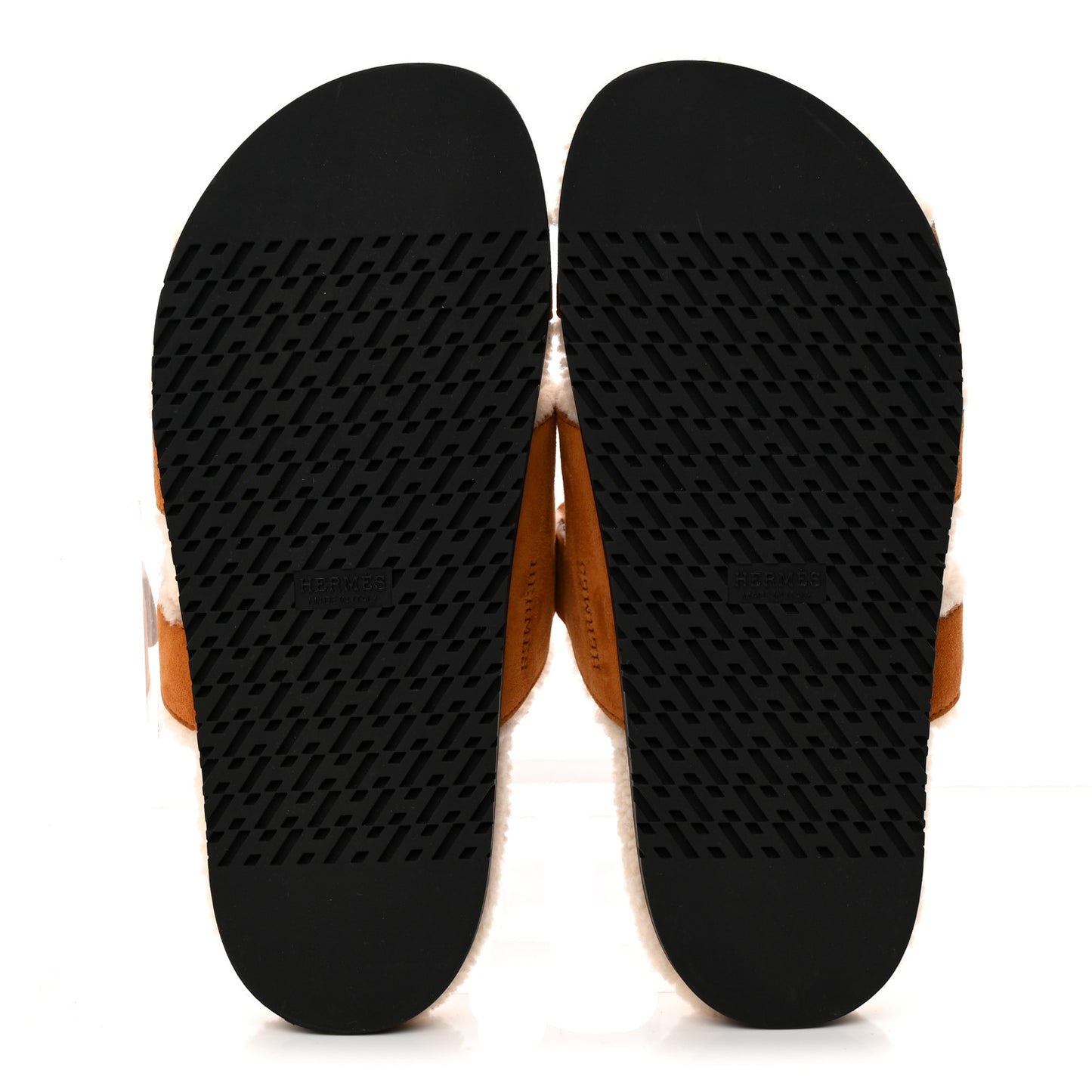 Suede Goatskin Woolskin Womens Chypre Sandals 40 Naturel Ecru