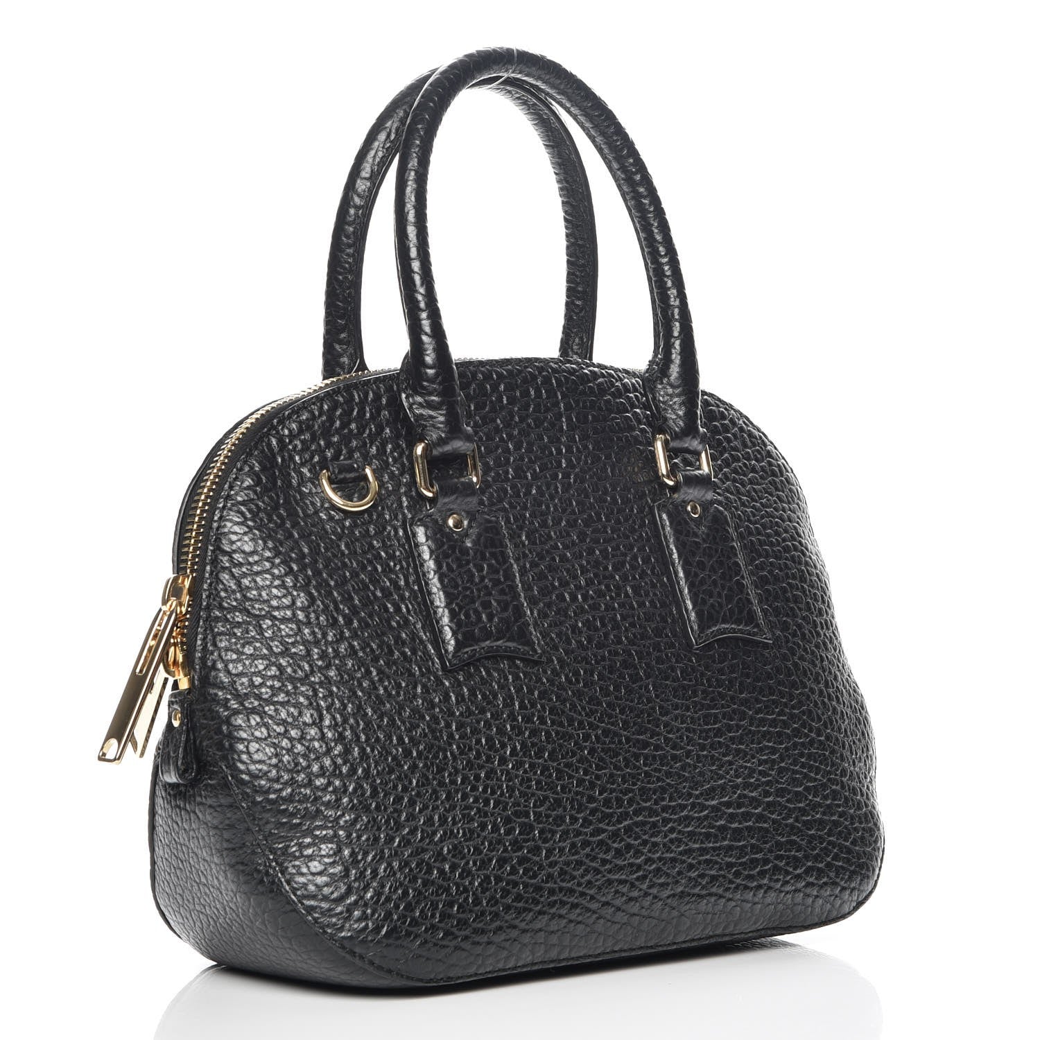 Burberry Heritage Grain Small Orchard Bowling Bag Black 3 of 8