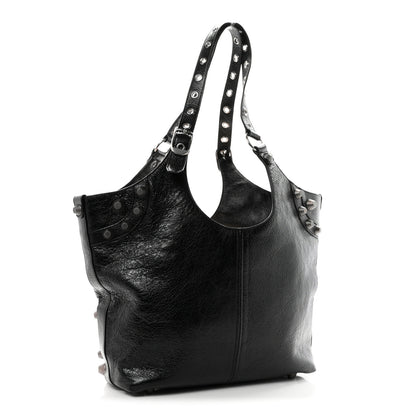 Balenciaga Agneau Arena Medium Le Cagole Carry All Bag Black 3 of 9