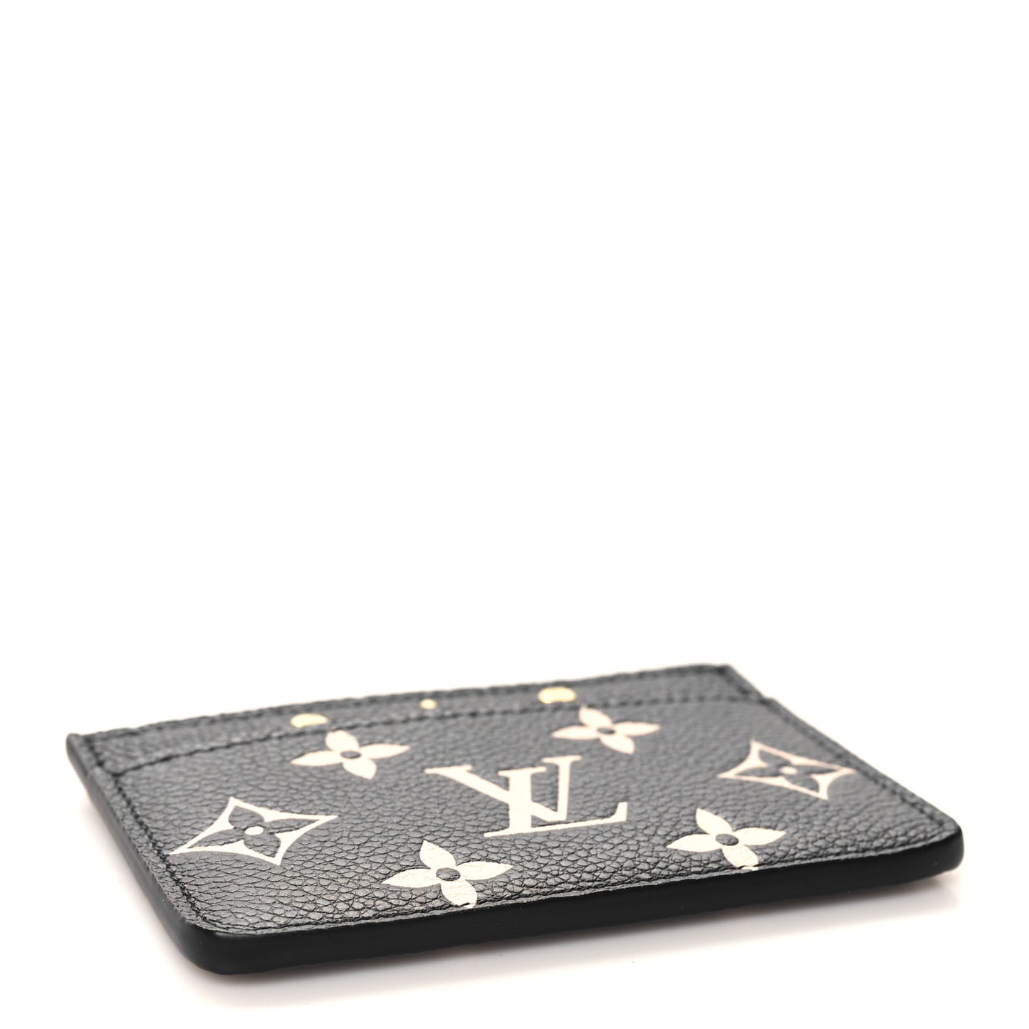 Empreinte Card Holder Black Beige