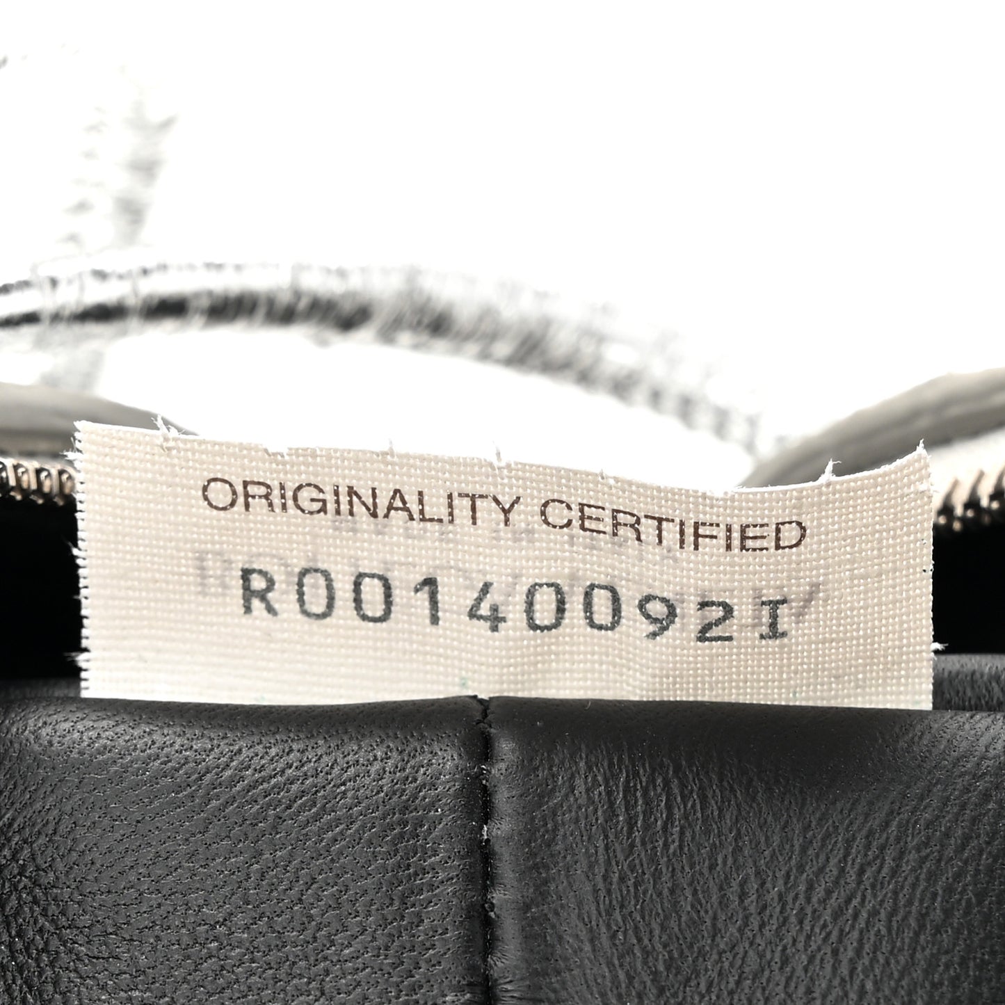 Metallic Calfskin Intrecciato Mini Loop Camera Bag Silver