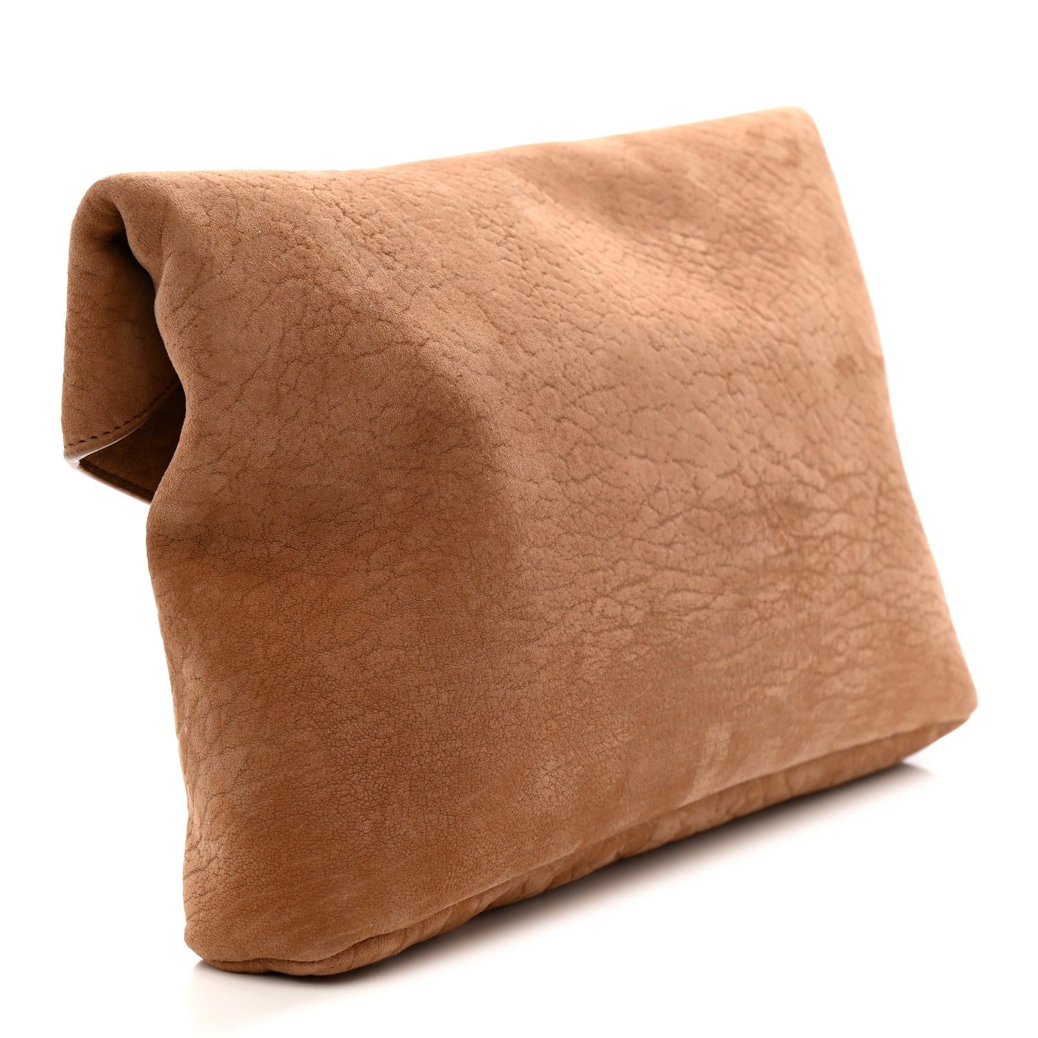 Saint Laurent Suede Large Cassandre Envelope Pouch Golden Leaf 3 of 7