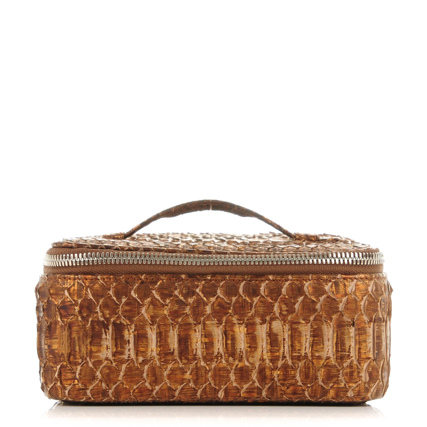 Chanel Python Jewelry Case Khaki 1 of 7