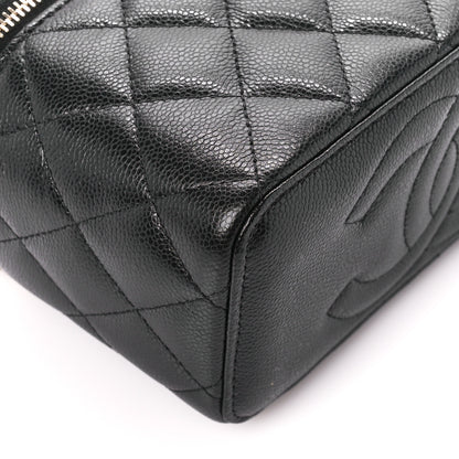 Chanel Caviar Quilted Small Vanity Case With Chain Black 9 of 11