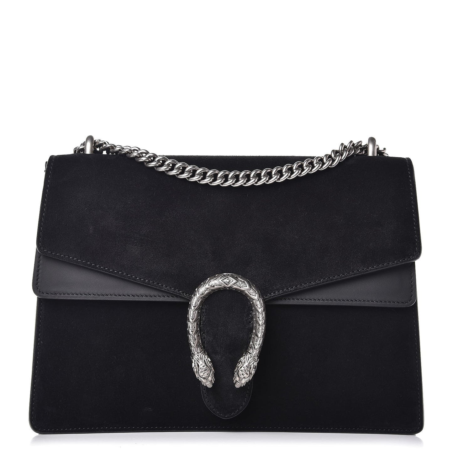 Suede Medium Dionysus Shoulder Bag Black
