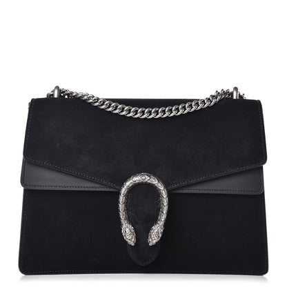 Gucci Suede Medium Dionysus Shoulder Bag Black 1 of 7