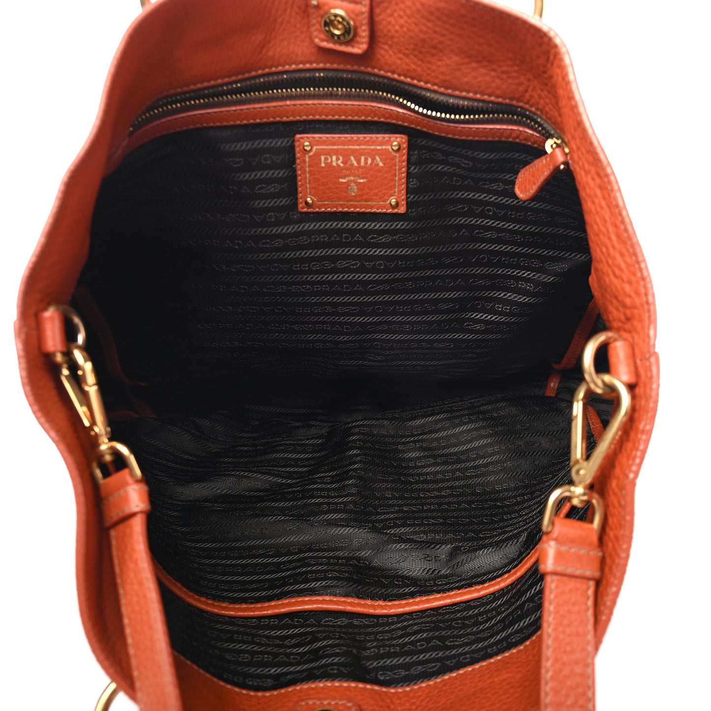 Vitello Daino Shopping Tote Rame