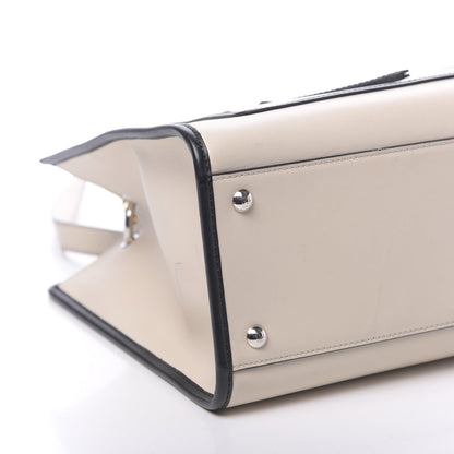 Fendi Vitello Century Opaco F is Fendi Bi-Color Regular Runaway Satchel Camelia Black 14 of 16