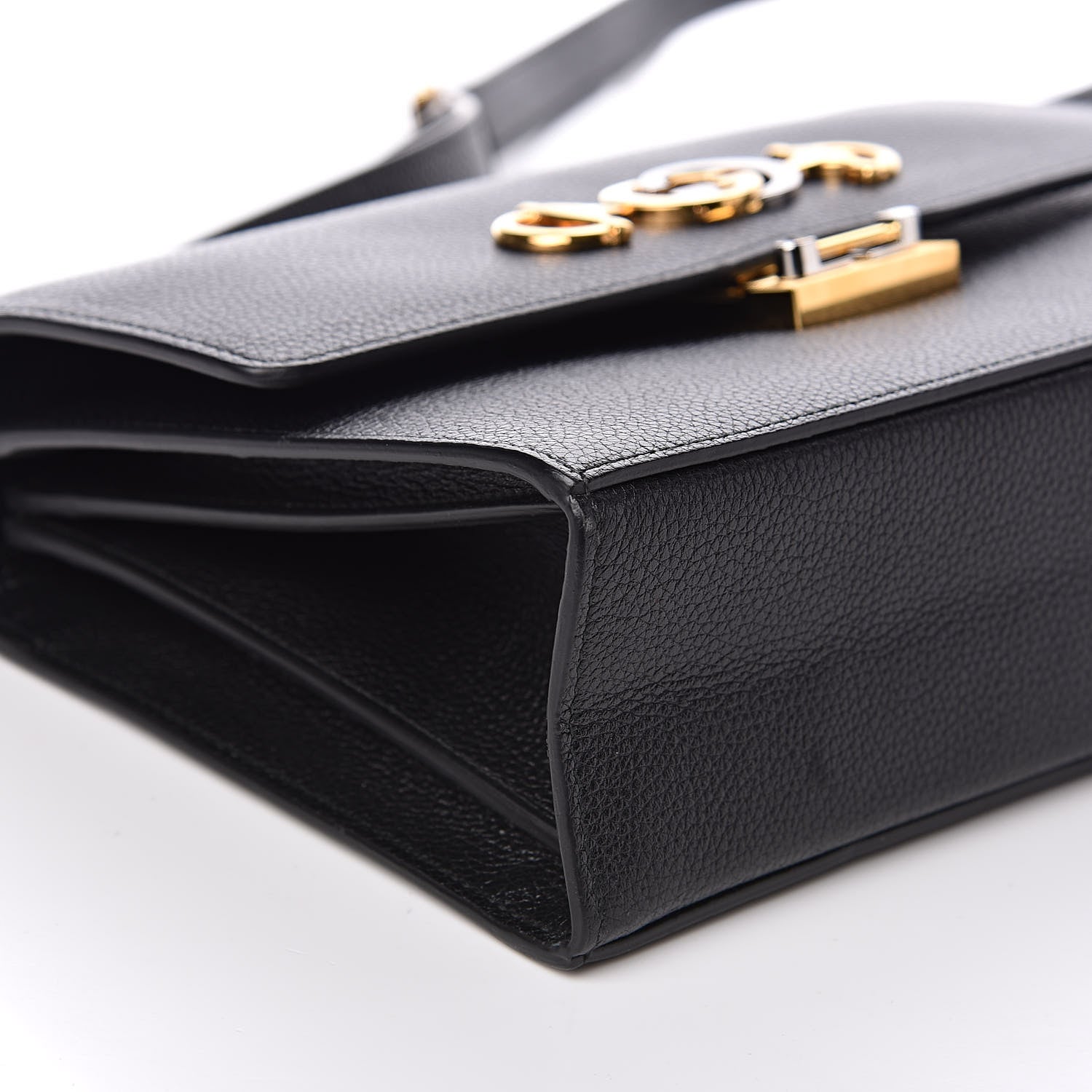 Gucci Grainy Calfskin Small Zumi Shoulder Bag Black 8 of 11