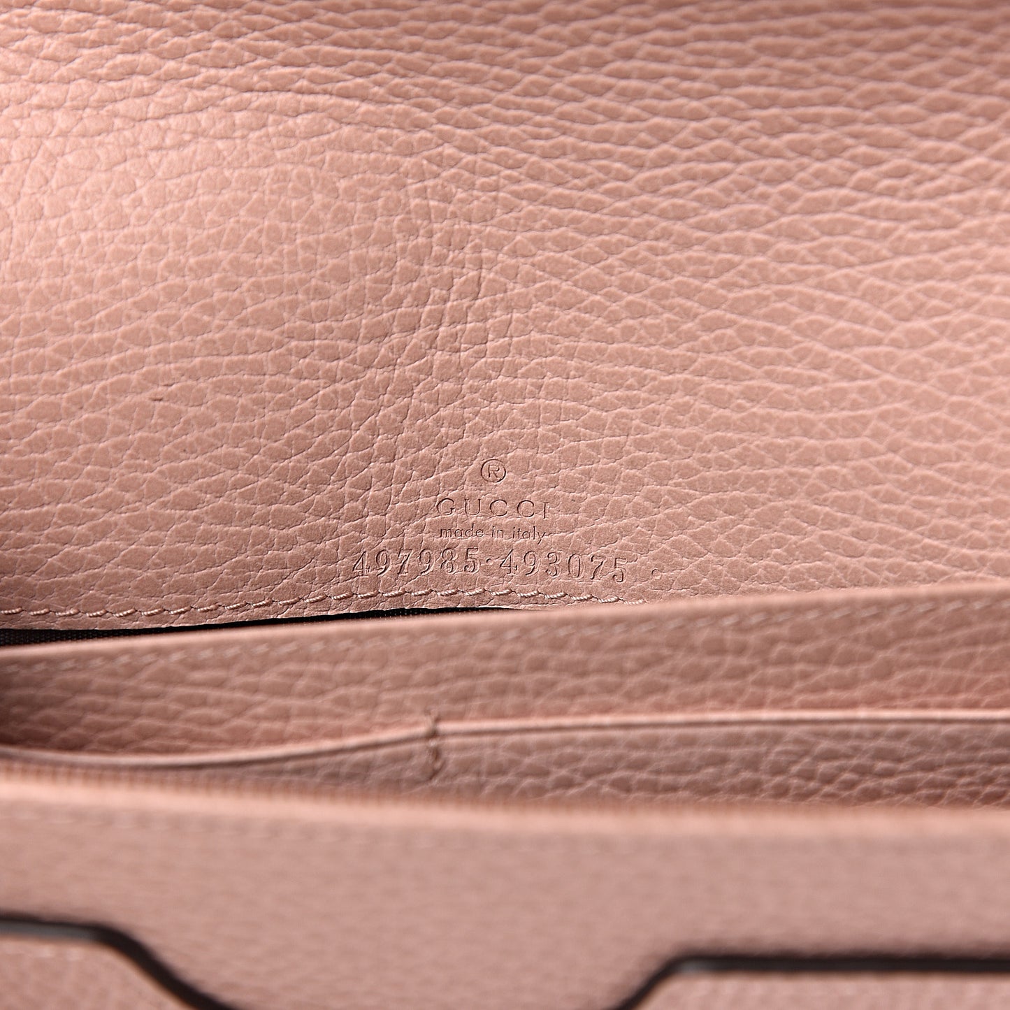Dollar Calfskin Mini GG Marmont Chain Wallet Perfect Pink