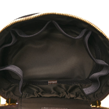 Gucci GG Supreme Monogram Textured Calfskin Web Ophidia Vanity Cosmetic Case Beige Ebony New Acero 6 of 13