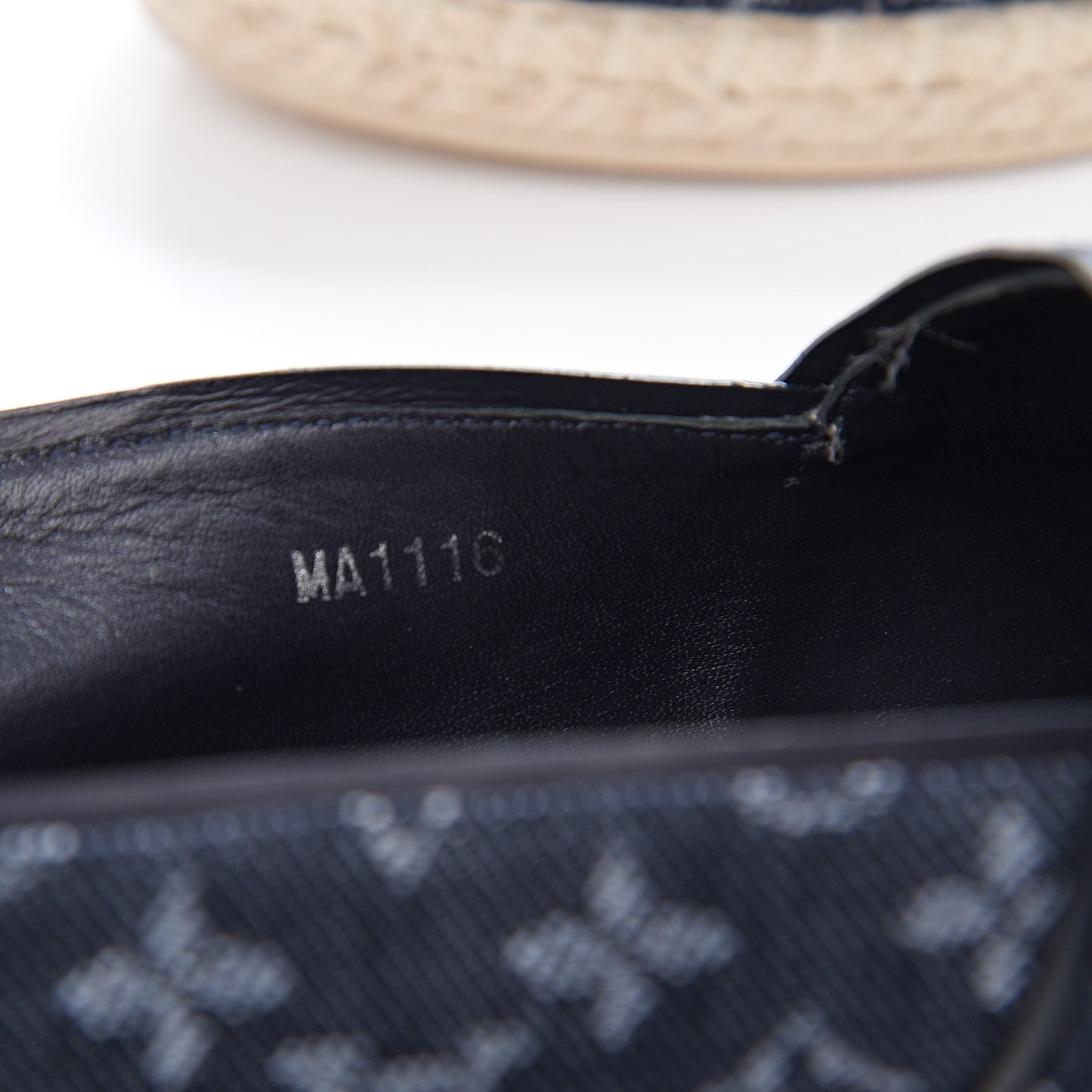 Monogram Denim Waterfall Espadrille 41 Marine