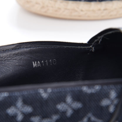 Louis Vuitton Monogram Denim Waterfall Espadrille 41 Marine 7 of 8