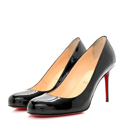 Christian Louboutin Patent Fifi 85 Pumps 38 Black 3 of 12