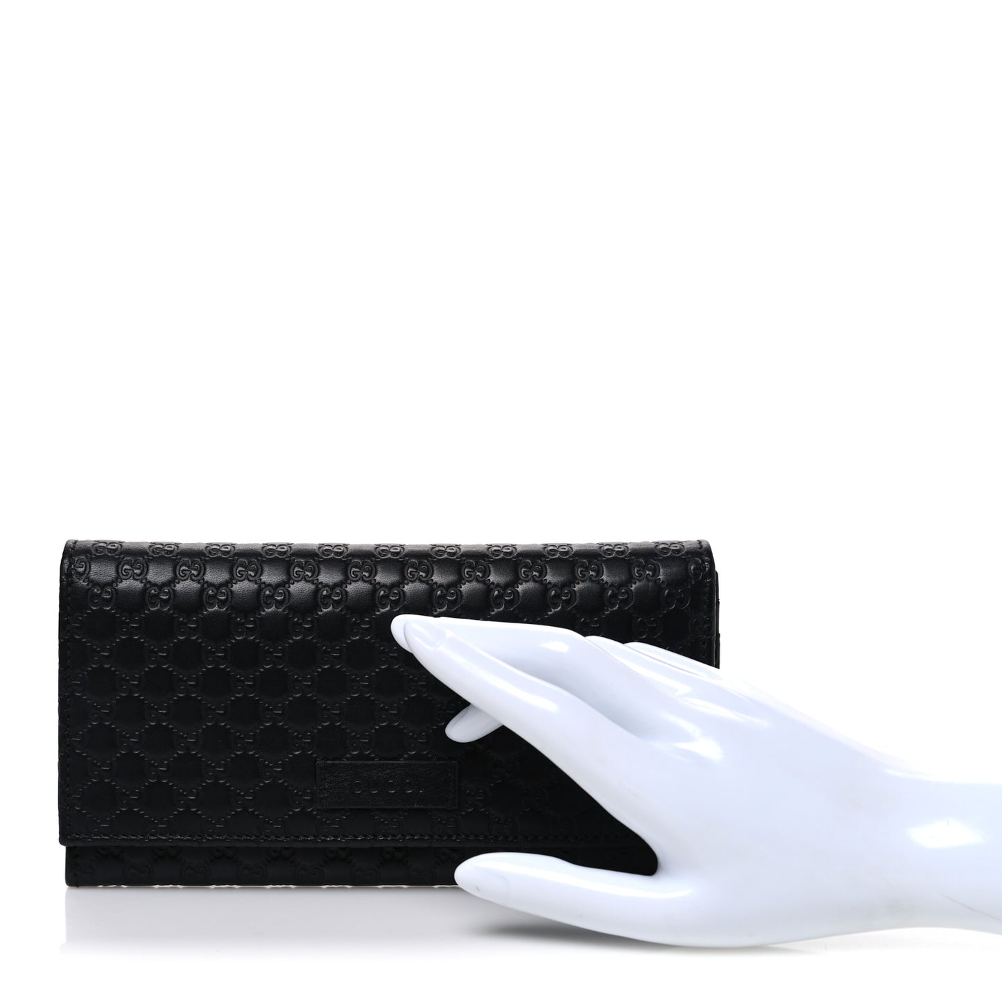Soft Microguccissima Continental Wallet Black