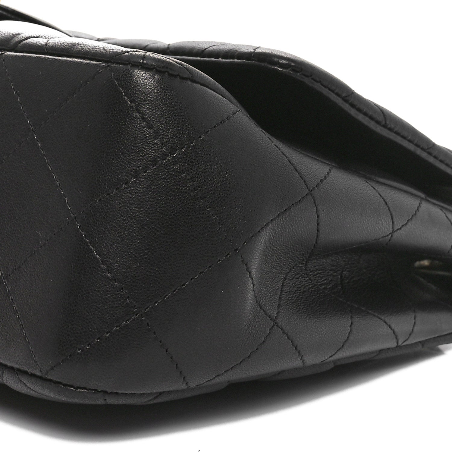Chanel Lambskin Quilted Jumbo Single Flap Black 10 of 10