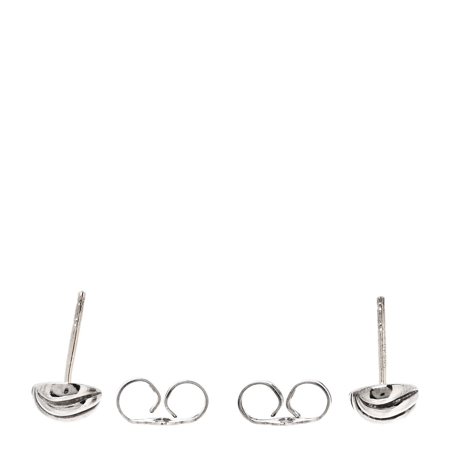 David Yurman Sterling Silver 8mm Sculpted Cable Stud Earrings 3 of 5