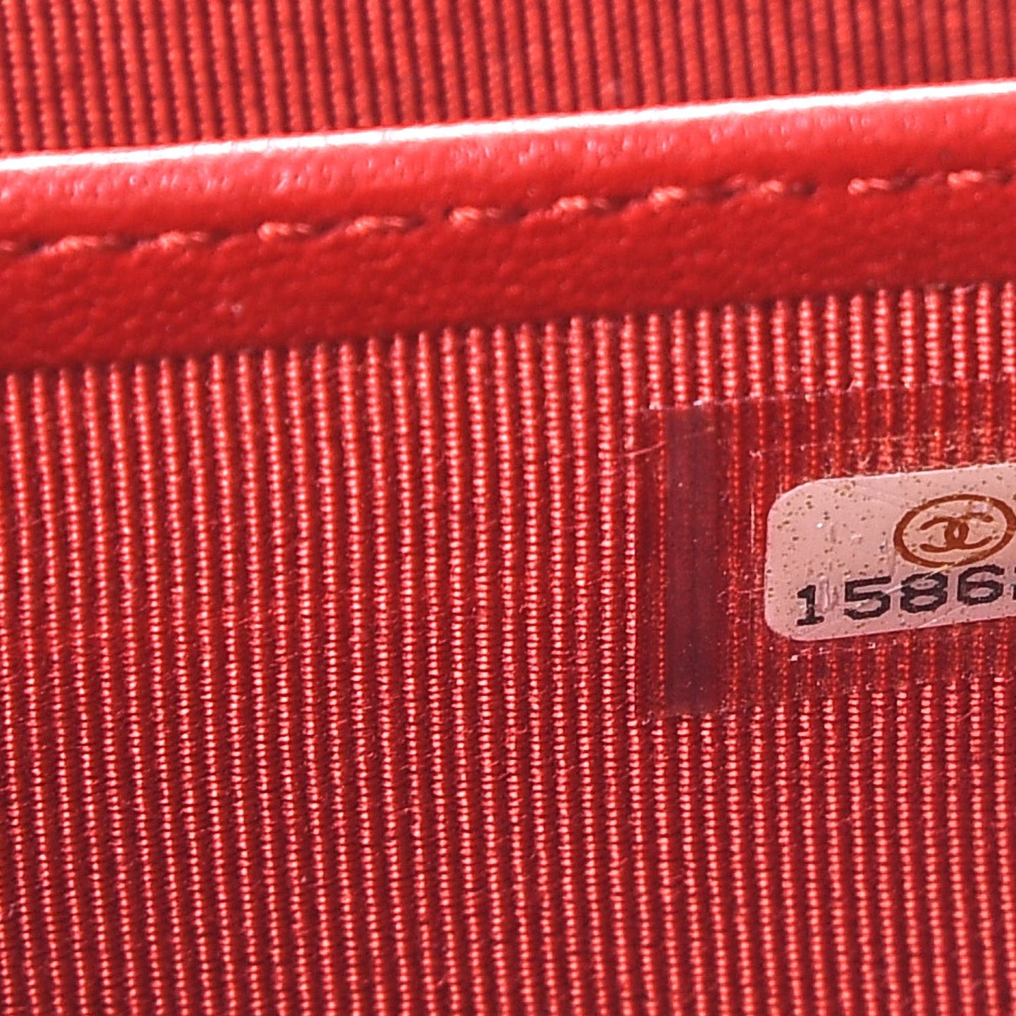 Lambskin Quilted Large Gusset Zip Around Wallet Red