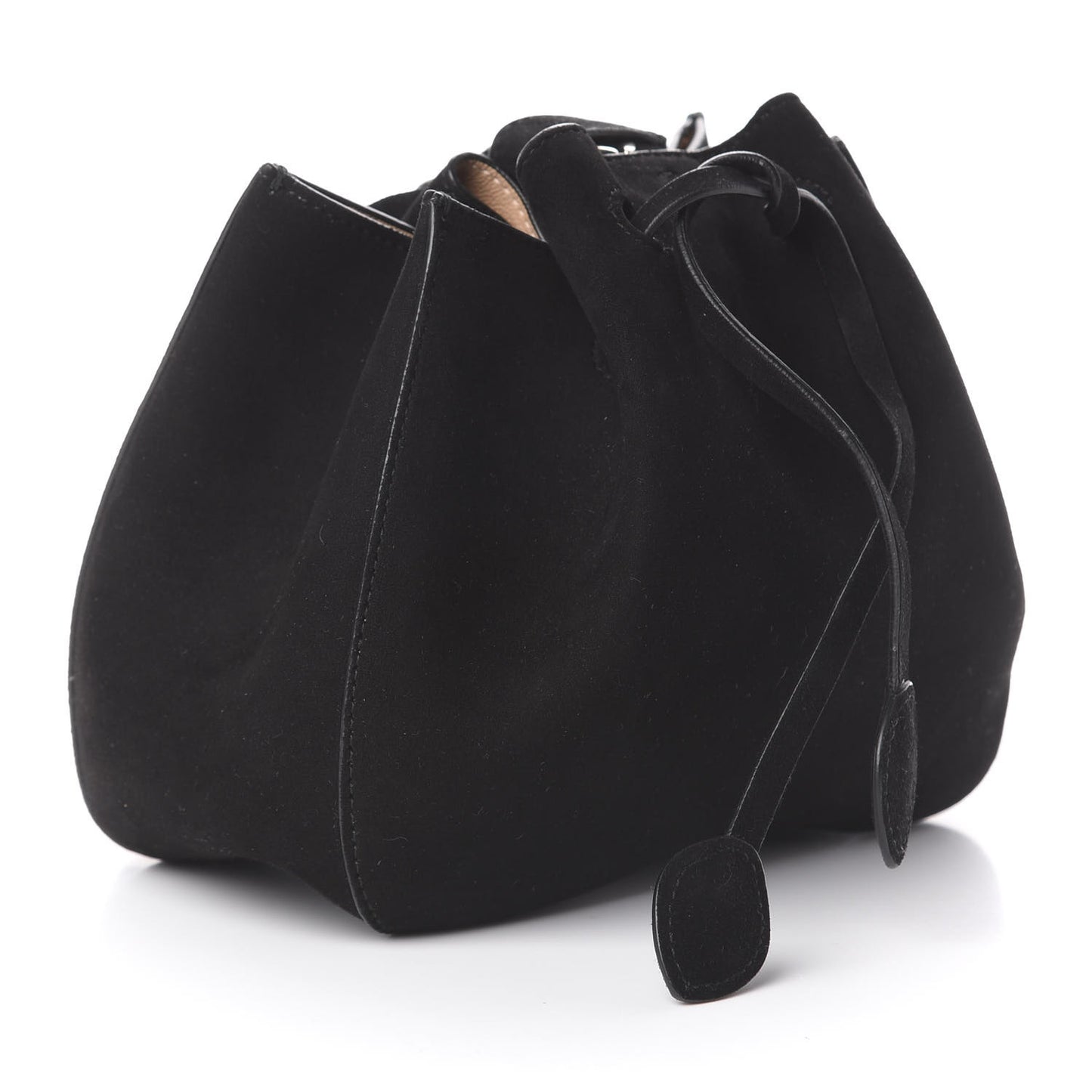 Suede Petal Embellished Rose-Marie 19 Bag Black